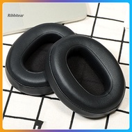  1 Pair Ear Pads Elastic Protein Faux Leather Dustproof Headphone Earmuff for Sony WH-XB900N