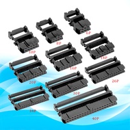 10Pcs FC ISP Female Header IDC Socket Wire Connector 2.54mm Pitch 6P/8/10/12/14/24/26/30/40/50/64Pin