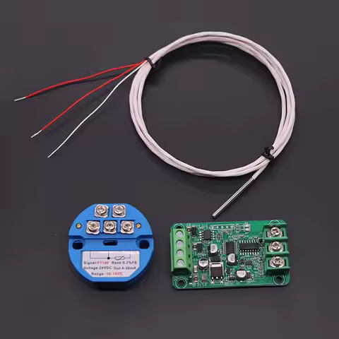 K , PT100 , PT1000 temperature sensor transfer to RS485 , 4-20mA RTD thermocouple Temperature acquis