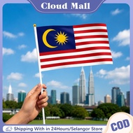 30pcs 14*21cm Bendera Malaysia Hand Flag  Flag Malaysia Malaysia Bendera Tangan 马来西亚国旗