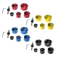 【MT】 6Pcs Hole Circular Saw Set Drill Bit Cutting Cutter Round 32mm 38mm 45mm 54mm