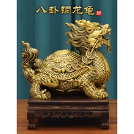 Pure Copper Dragon Turtle Gossip Money Dragon Head Turtle Lucky Ornaments   Overlord Home Town Shop 