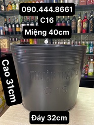 Combo 100 Cái Chậu Nhựa Mềm Thuận Thành Trồng Cây -Mẫu C16