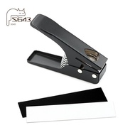 Guitar Pick Punch Pick Maker Guitar Pick Cutter with 2 Pick Strips Sheet for Guitar Pick Making Tool