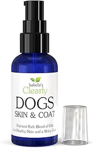Natural SKIN &amp; COAT Oil for Dogs | Skin Soother with Coconut, Almond and Olive Oils | Soothe Dry Skin, Allergies and Skin Irritation | Add Softness and Shine to a Dull Coat | Made in the USA
