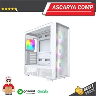 MONTECH X5 MID TOWER ATX PC CASE - White / PC Case / PC Casing
