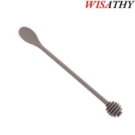 WISATHY Syrup Dipper, Silicone 25cm Honey Dipper Stick, Silicone Mixing Spoon Long Handle Syrup Dipp