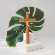 15 CM BRASS CORPUS HANGING CROSS JESUS STATUE CROSS/ CATHOLIC WALL CROSS/ CATHOLIC WALL DECORATIVE/ 