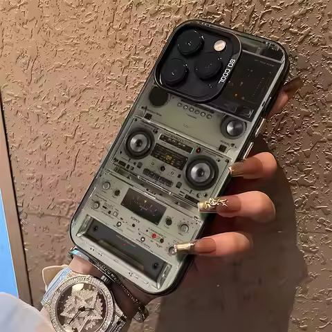 Y2K Luxury Retro Recorder Case for Samsung Galaxy S24 S23 S22 S21 S20 Note20 Ultra Plus FE M31 4G 5G