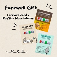 Resign Farewell Gift | Funny Farewell Gift for colleagues | Gift Set | PoySian Nose Inhaler