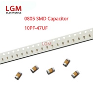 100Pcs 0805 SMD Capacitor 10PF-47UF