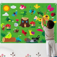 Insect Teaching Felt Board Story Set 3.5 Feet (about 9.9 Meters) 45 Pieces Preschool Insect Animal C