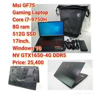 Msi GF75Gaming LaptopCore i7-9750H