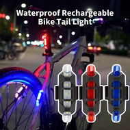 โคมไฟจักรยานกันน้ำชาร์จได้ผ่าน USB ไฟท้ายจักรยานไฟจักรยานอุปกรณ์ไฟติดจักรยานเตือนไฟกลางคืนเพื่อความปลอดภัยปั่นจักรยานหางหลังเสือภูเขา