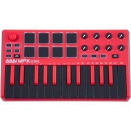 AKAI MINI MK2 MIDI KEYBOARDS RED SPECIAL EDITION MPK Mini Mk2 提供行動編曲者方便的介面，能在各地操作自己的 DAW。能夠塞進包包的尺寸， 