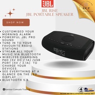 JBL Rise Bluetooth Speaker Alarm Clock FM Radio Dual Alarm USB Charging