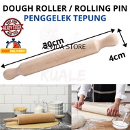 MALAYSIA STOCK- Wooden Rolling Pin Dough Roller / Kayu Penggelek Doh Penggelek Tepung Kayu Pencanai 
