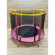 Trampoline Bounce Bed for Kids and Adults with Safety Net Indoor/Outdoor Fitness Trampoline Bounce
