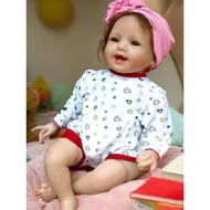 55cm 60cm Reborn Baby Simulation Doll Clothes Cotton Doll Baby Clothes Doll Bodysuit NY5A