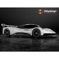 Aden RC Bittydesign 1/28 Mini-Z ARES-1 Transparent Car Shell 98MM RC Car