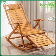 Bamboo Rocking Chair Swing Lazy Chair Foldable Recliner  Kerusi Goyang Rotan Max Kerusi Goyang Buluh