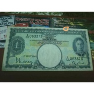 duit lama BOCOC 1 dollar king George VI 1941