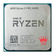 AMD Ryzen 5 PRO 3400G R5 PRO 3400G 3.7 GHz Quad-Core แปด-Thread 65W เครื่องประมวลผลซีพียู YD340BC5M4