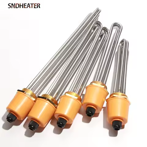 SNDHEATER Electric Water Heater DN32 DN40 DN50 Immersion Heating Element SUS304 220V Tubular Booster