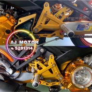 Y15ZR V1-V2 SINGLE RACING FOOTREST CNC ALLOY YAMAHA Y15 PEDAL GEAR BRAKE KAKI DEPAN FRONT RAPIDO API