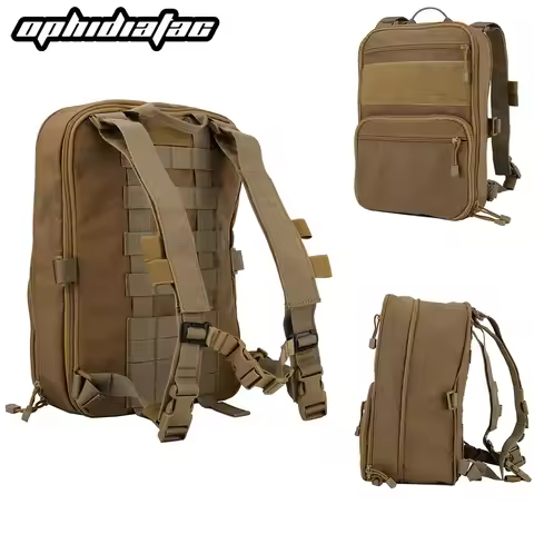OPHIDIAN Backpack Hydration Carrier Molle Pouch Variable Capacity Gear Multipurpose Vest Assault Sof