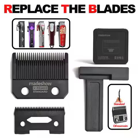 Replacement Original Cutter Head Madeshow Kulilang G9C M5(F) M10+ R66 R77F Standard Blades Hair Clip