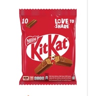 NESTLE KIT KAT KITKAT Sharebag Wafer Fingers Chocolate Fingers 10 x 15g