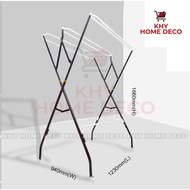 6 Bars Foldable Clothes Hanger (3V)/Ampaian Baju Kain/Powder Coated Hanger Baju/Penyidai Baju Seluar