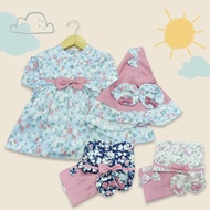 Gamis Anak Perempuan Bunga Kerudung + Sepatu