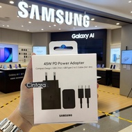 100% Samsung Charger Set Fast Charging 25W/45W 3A/5A Type C 1 Meter Cable 1.8 Meter