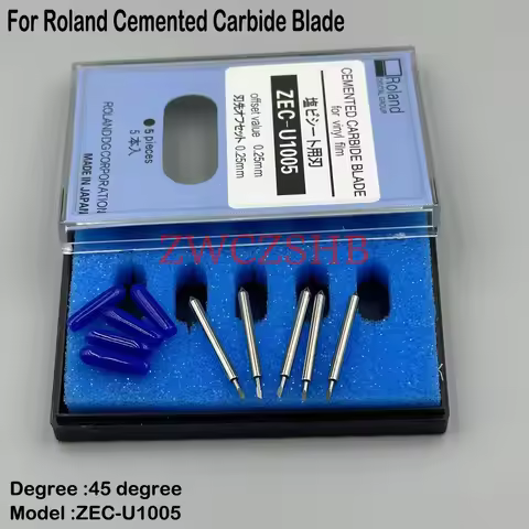 5Pcs Roland Cutter Knife Blade ZEC-U1005 Cemented Carbide Blade for Roland XC-540 SP-300V VP-540 VS-