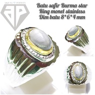 cincin batu blue safir Burma star 01