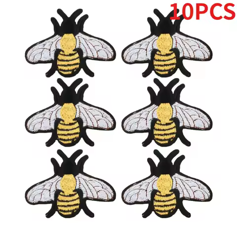Lots of New Hot-selling Little Bee Family Embroidery Cloth Patches Bumblebee Full Set of Little Beet