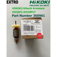 Hitachi / Hikoki Dh26PC / DH28PCY armature original armature hitachi rotary hammer armature hikoki a