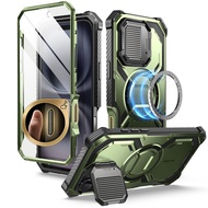 I-Blason Armorbox สำหรับ iPhone 16เคสพร้อมขาตั้งกล้องเข้ากันได้กับ MagSafe ปุ่มควบคุมกล้องเคสโทรศัพท