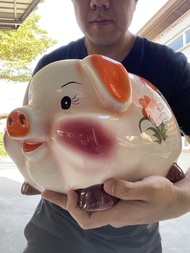 กระปุกออมสิน เซรามิค ลายหมู #ขนาด XL 39x24x24 cm (กxยxส)เหมาะสำหรับนักช๊อป&นักสะสม a0