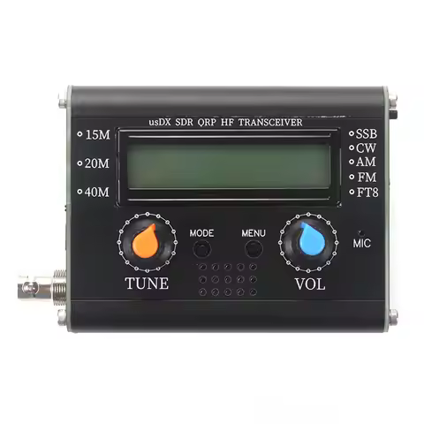 5W All Mode HF Transceiver with Handheld Mic 3-Band All Mode High Frequency Transceiver Supporting 1