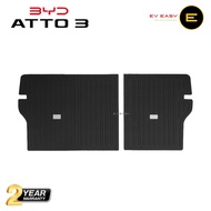 BYD Atto3 ถาดรองเท้าห้องโดยสาร พรมปูพื้น 3D เช้ารูป แผ่นปูรถ พรมรถยนต์ ยกขอบสูง กันลื่น กันเศษดิน ทร