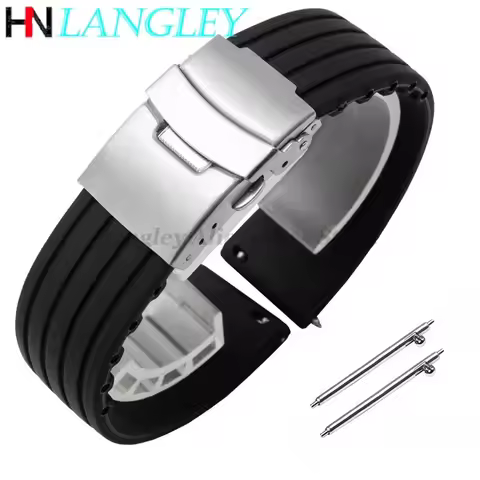 20mm 22mm Quick Release Silicone Watch Bands For Samsung Active 43mm 47mm for Fossil Watch Strap 18m