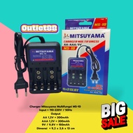 Mitsuyama Multifunction Charger MS-10 AA AAA 9V 4+2 SLOTS AA AAA 9V Battery Charger Tool A2 A3 and 9