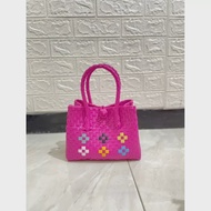 tas anyaman jali premium motif / tas kekinian / tas wanita / tas mewah/ tas artis