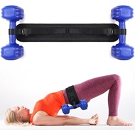 Hip Thrust Belt for Dumbbells, Kettlebells, Plates, up to 50kg/110lbs, Exercise Booty Belt for Glute