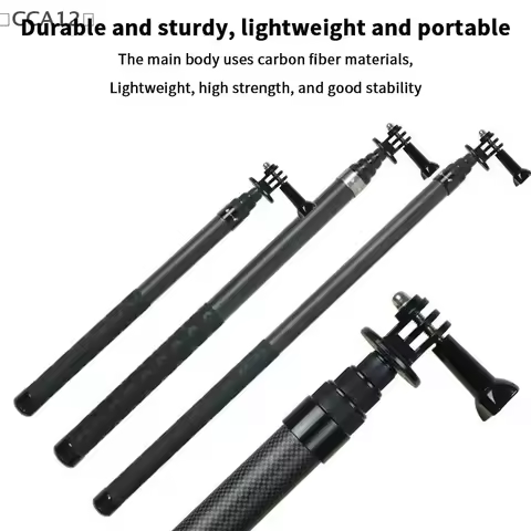 〔CCA12〕Carbon Fiber Selfie Stick Camera Extension Ultra Long Invisible Extension Stick Selfie Stick