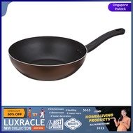 [sgstock] Tefal Day by Day Wok Pan 26cm G14377 Brown - [] []