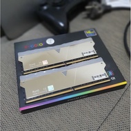 Ram 16GB DDR4 4133mhz CL19 PC33000, (8GB x2). Argb, V color brand, official DTG guarantee. like new,